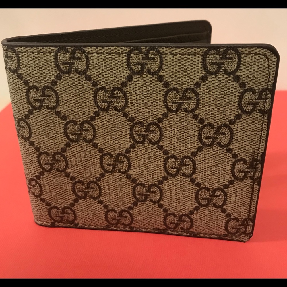 Gucci wallet GG web print mens NEW billfold